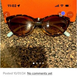 Isaac Mizrahi, designer, sunglasses, brown toy toys, cat eye sunglasses